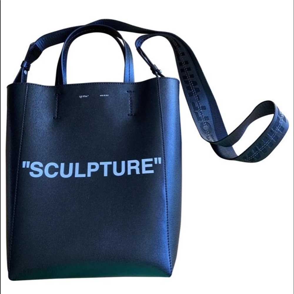 **SOLD** Off White Binder Clip Tote